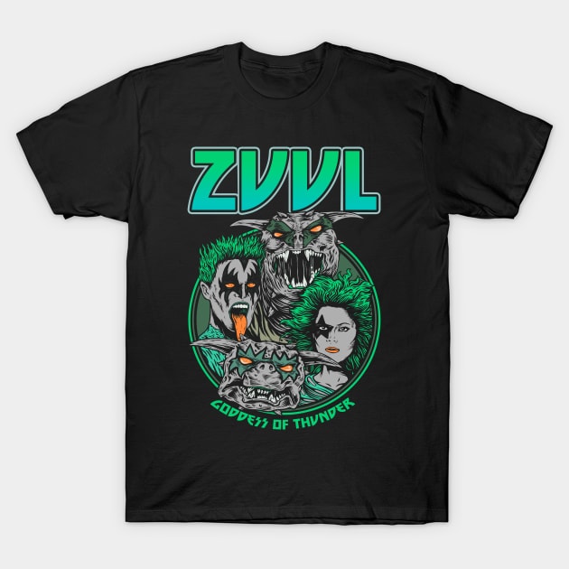 GODDESS OF THUNDER "ECTO PLASM GREEN" T-Shirt by joeyjamesartworx